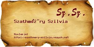 Szathmáry Szilvia névjegykártya