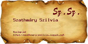 Szathmáry Szilvia névjegykártya
