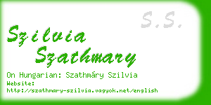 szilvia szathmary business card